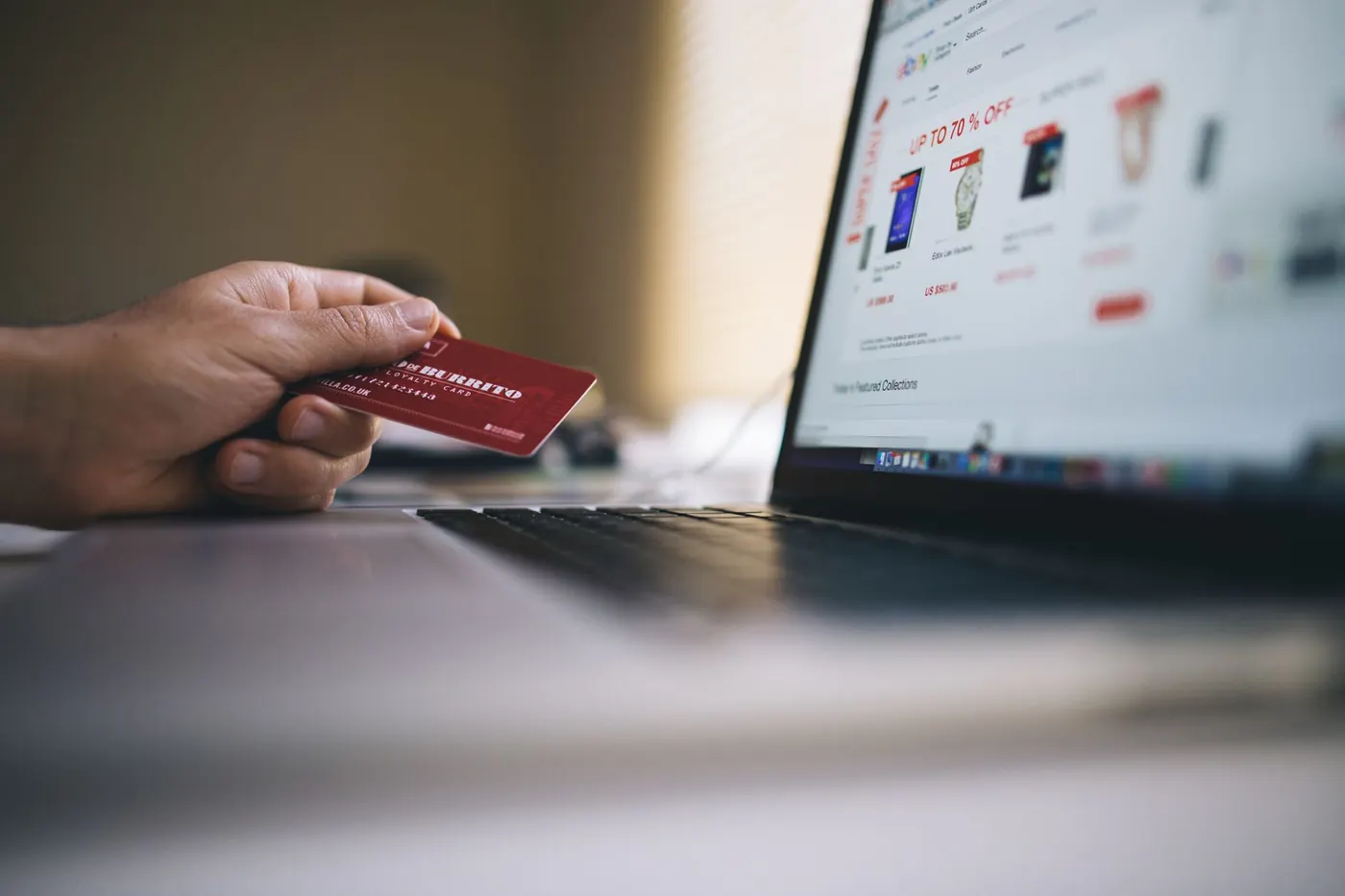 Commande passée sur une boutique en ligne