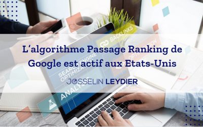 L’algorithme Passage Ranking est en ligne sur Google US
